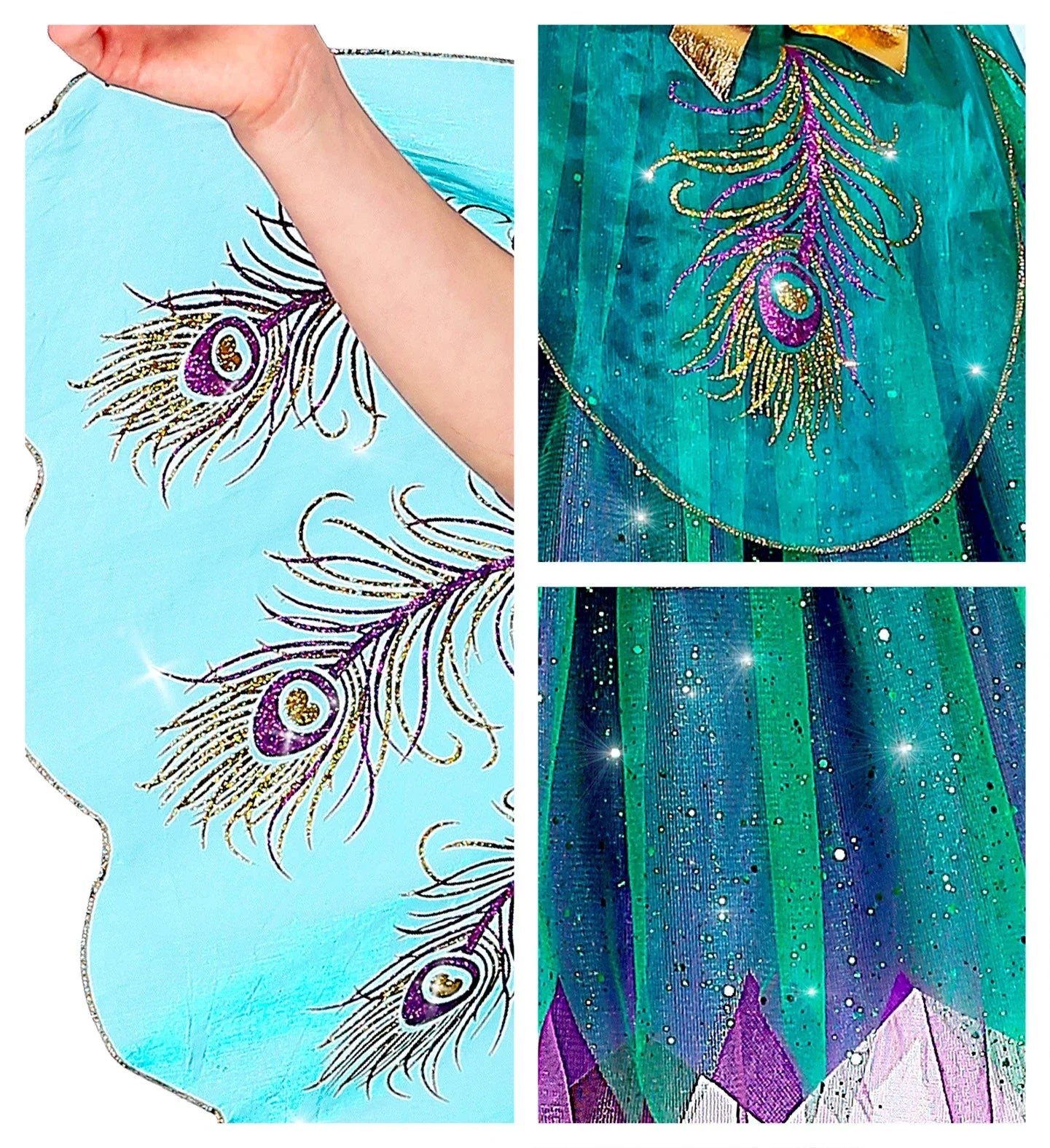 Disfraz de Pavo Real para Niña Animales Infantiles Widmann